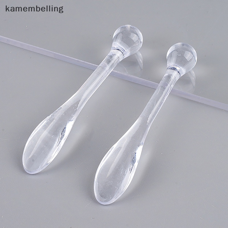 Kamembelling Set 5 Muỗng Nhựa Acrylic Dùng Để Quét Mặt Nạ Mắt Chống Nếp Nhăn Tiện Dụng