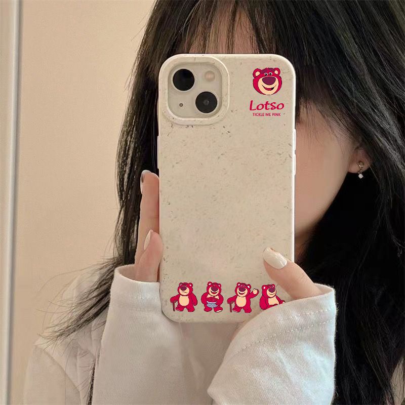 Ốp Điện Thoại Mềm Chống Sốc In Hình Gấu Dâu Tây Cho Iphone 14pro 8 13 11I 12 7 max