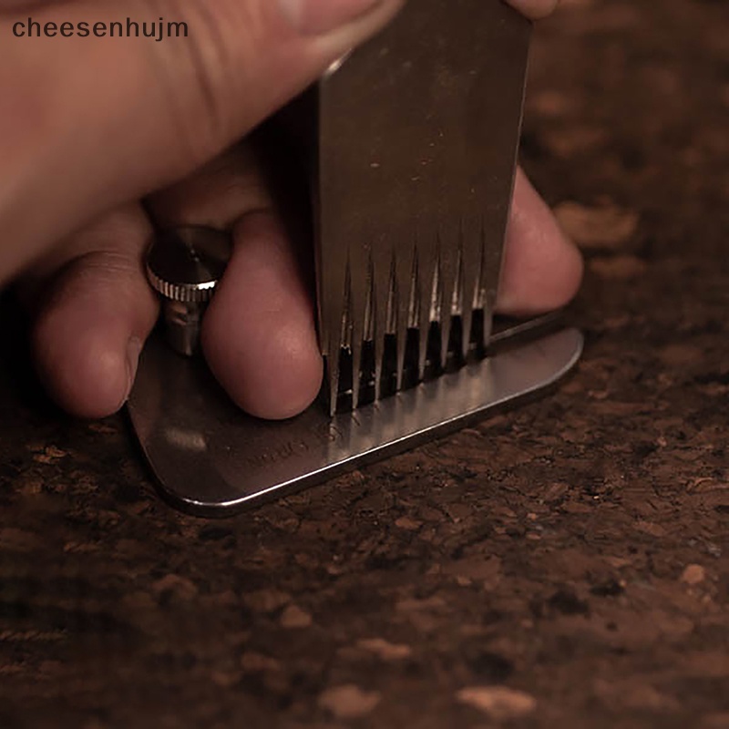 Dụng Cụ Hỗ Trợ Đục Lỗ Đồ Da Bằng Thép Không Gỉ