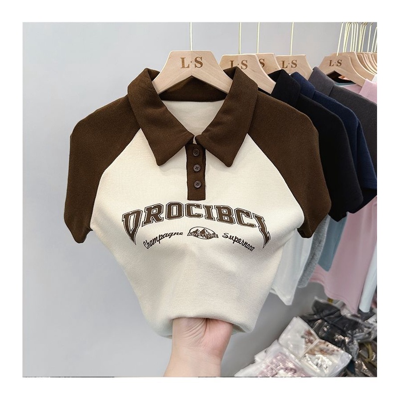 Áo Thun Polo Tay Ngắn Cho Bé Gái