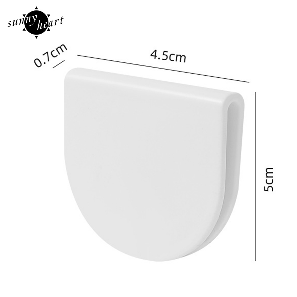 Sunnyheart Set 4 Kẹp Rèm Tắm Nhỏ Tự Dính Làm Sạch Bề Mặt Phòng Tắm Khô Và Sạch Sau Khi Sử Dụng Tại Nhà