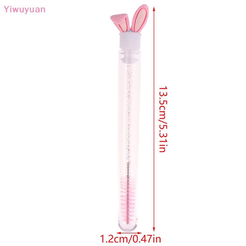 < Yiwuyuan > 10 Ống Cọ Chải Lông Mày Chống Bụi Thay Thế Tai Thỏ Pha Lê Cá Nhân Có Thể Tái Sử Dụng