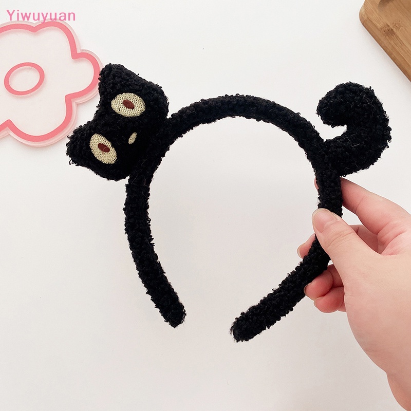 Băng Đô Cài Tóc Hình Mèo Bằng Lông Nhung Dễ Thương Xinh Xắn