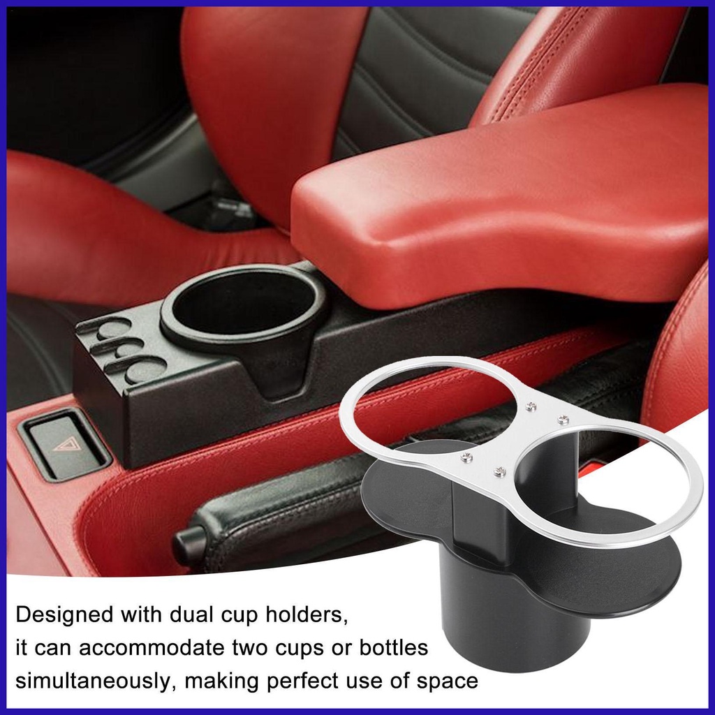 Giá Đỡ Bình Nước Hai Ngăn Chống Trượt Tiện Dụng Cho Xe Hơi