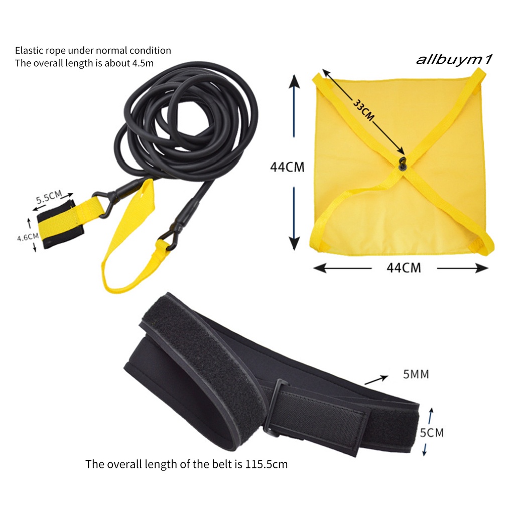 Dây Đai Kháng Lực Không Cần Biến Dạng Hỗ Trợ Luyện Tập Thể Thao Cải Thiện Sức Mạnh Khi Bơi Lộ