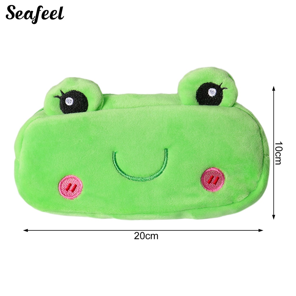 Túi Đựng Bút Bằng Nỉ Cỡ Lớn Có Khóa Kéo In Họa Tiết Hoạt Hình Dễ Thương Tiện Dụng Cho