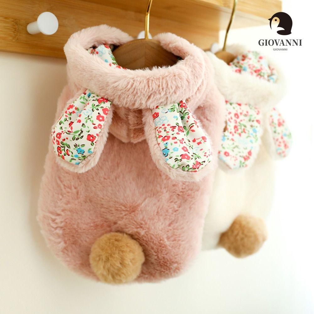 Giovanni 1 Áo Khoác Mùa Đông Vải Lông Cừu Dày Mềm Mại Kích Thước Nhỏ / Vừa / Ấm Áp Có Mũ Dễ