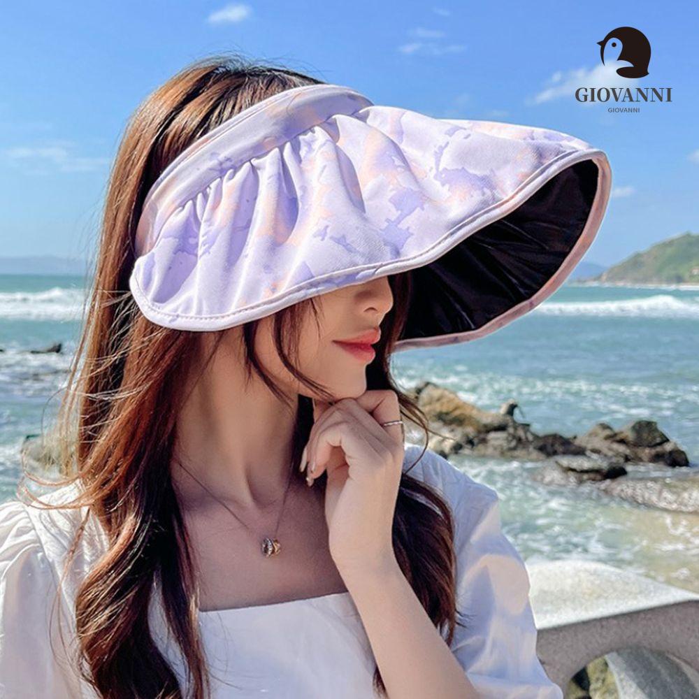 Mũ Lưỡi Trai Nửa Đầu Chống Nắng Tia UV Họa Tiết Vỏ Sò Họa Tiết Rằn Ri Thanh Lịch Thời Trang Mùa Hè Cho Nữ