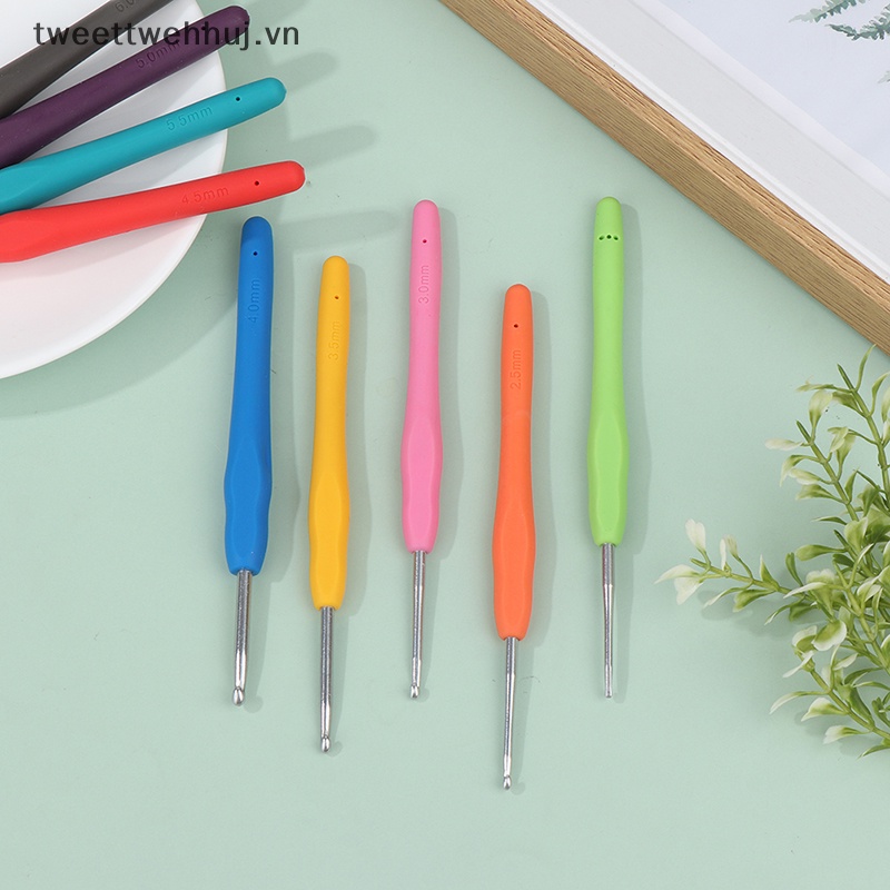 1 Cây Móc Len Tay Cầm Cao Su Mềm 2.0-6.0Mm