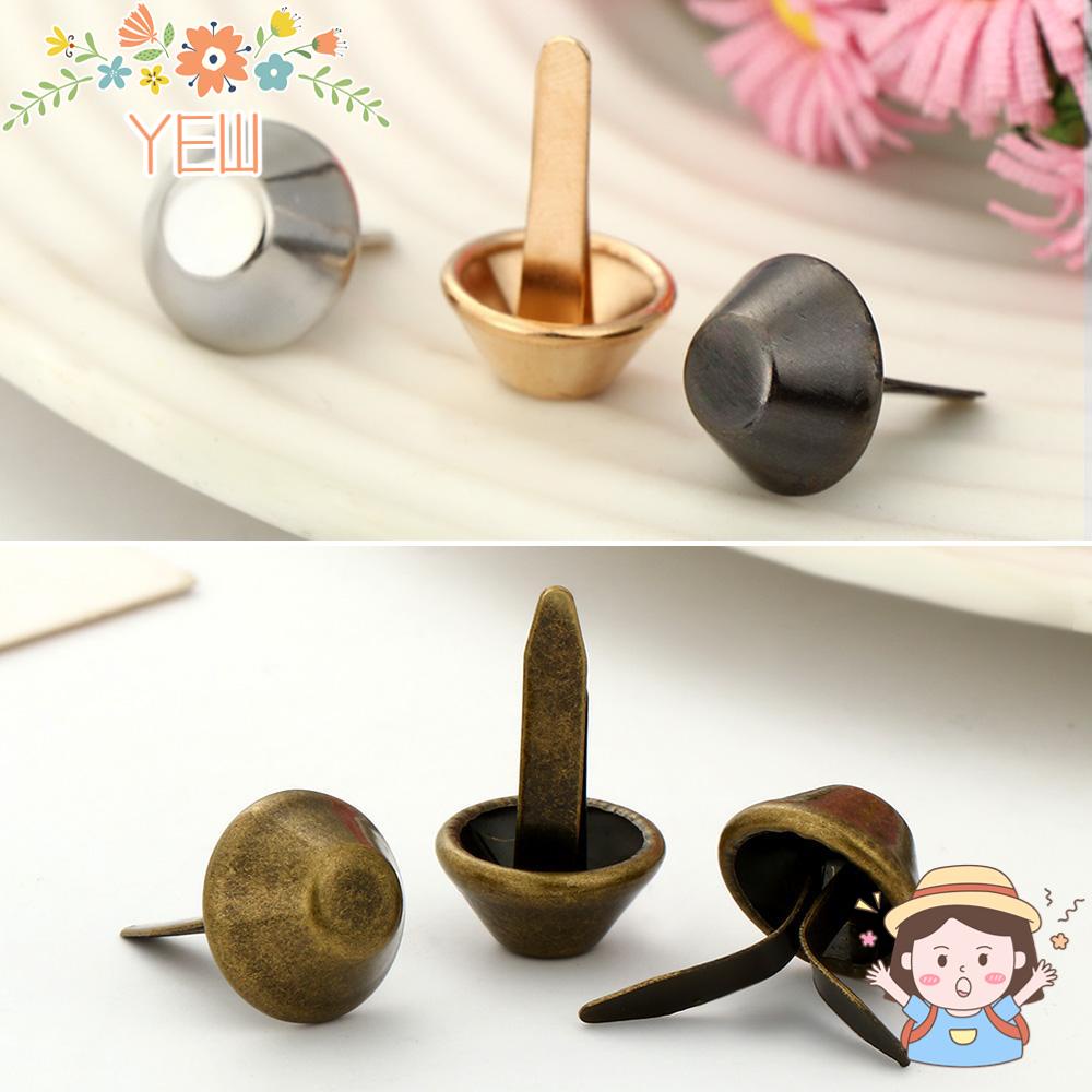 Set 100 Đinh Tán Kim Loại 12mm Chuyên Dụng Cho Túi Xách / Da