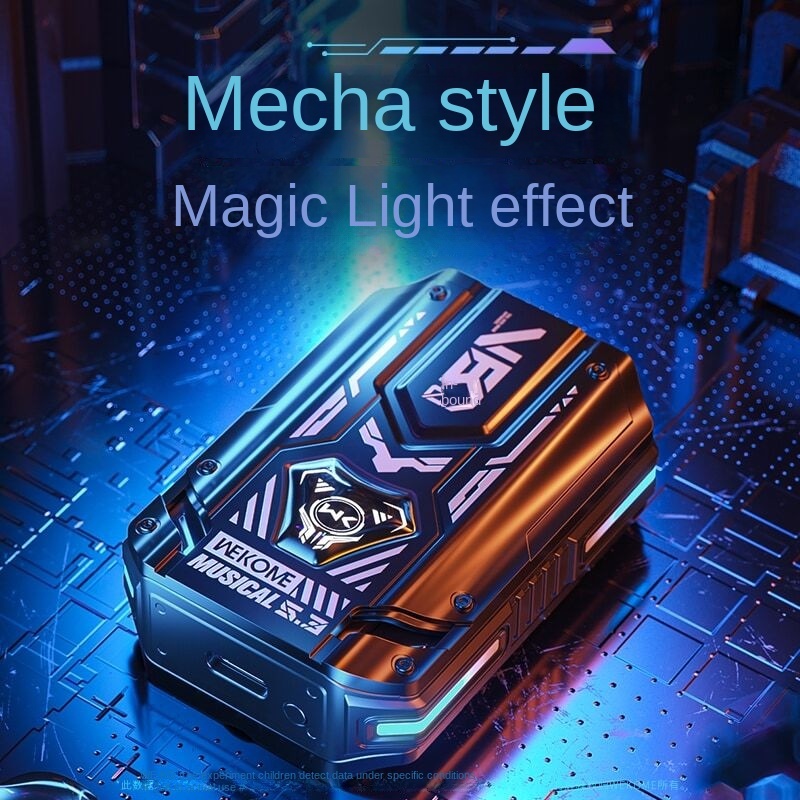 Gundam Tai Nghe bluetooth Không Dây Phong Cách mecha Có Đèn Nhiều Màu Sắc sci-fi Trượt Bán Trong Trò Chơi Thể Thao