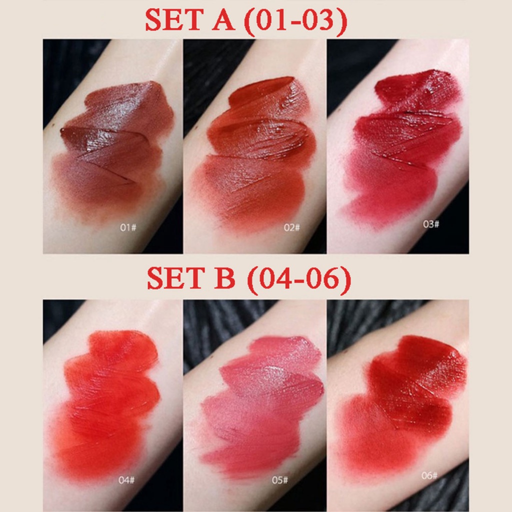 Son Môi Lì không trôi - Set 3 Cây Son Kem Lì Love Lip Glaze dq8