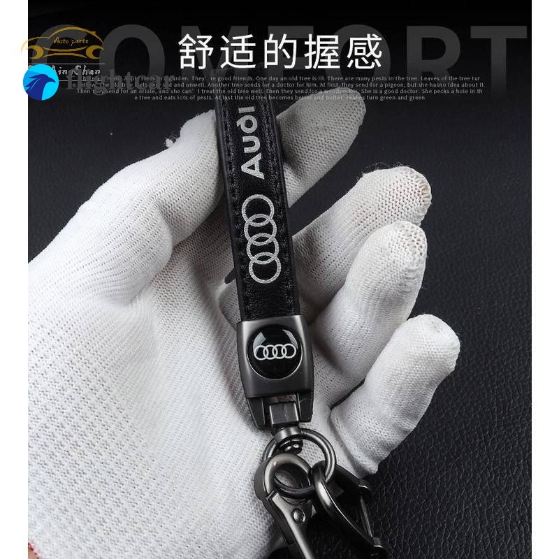 Móc Khóa Dây Da In logo Xe Hơi Cao Cấp Sáng Tạo Cho Nam