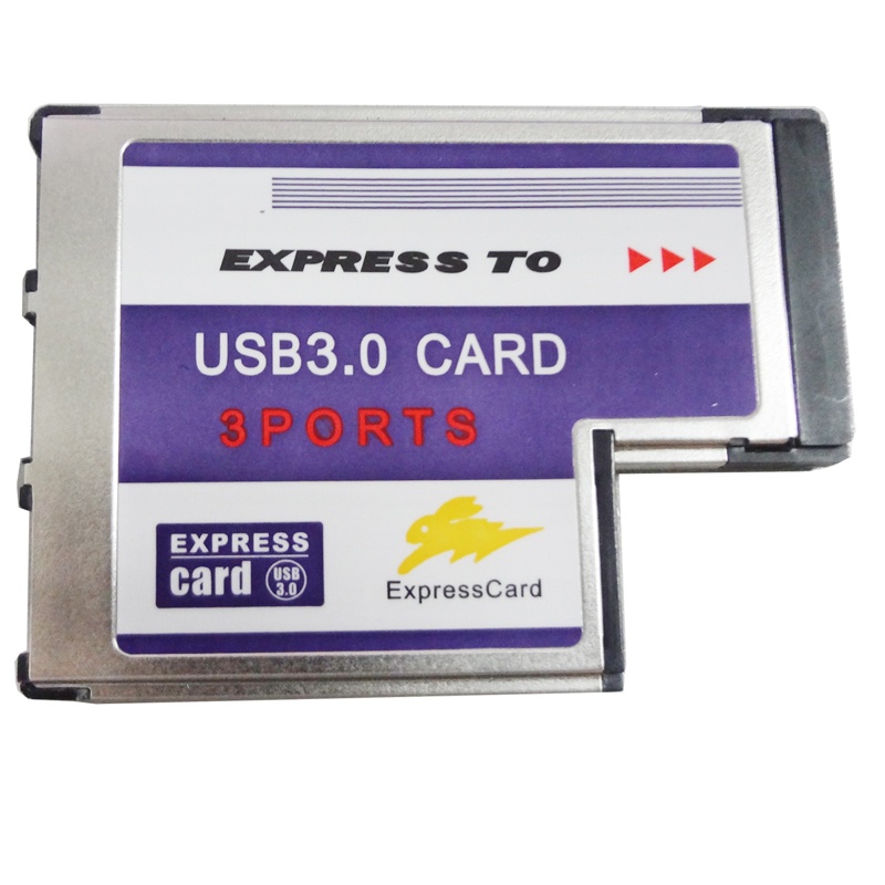 3port hidden inside usb3.0 to expresscard express card 54 54mm expresscard laptop adapter converter fresco logic chipset fl1100