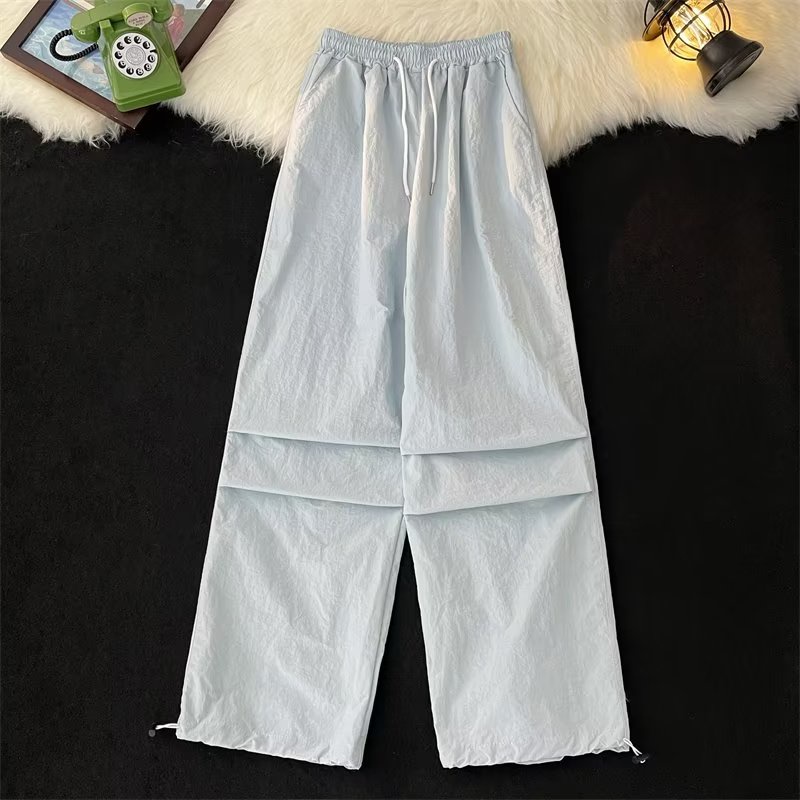 Quần Thể Thao Leo Núi Bằng Lụa Lạnh Mỏng Nhanh Khô Phong Cách Mỹ Dopamine Mới Cho Nam Và Nữ