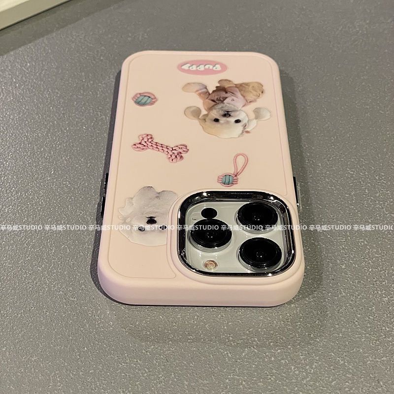 Ốp Điện Thoại Chống Rơi Hình Cún Tumble Cho IPhone 7 7plus 8 8plus Xs Xr 11 12 13 14 Pro Plus Promax