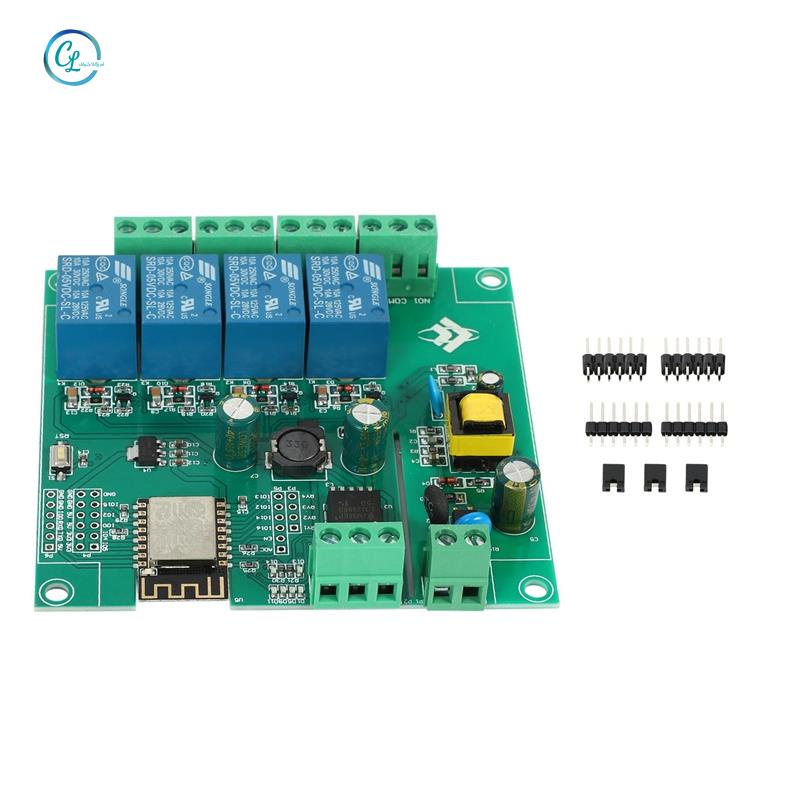 Mô Đun Phát Triển Wifi 4 Kênh ESP8266 ESP-12F Cho Arduino AC / DC 5V / 8-80V