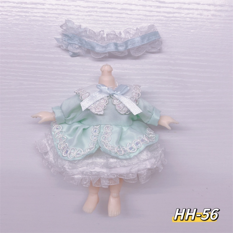 Đầm Đồ Chơi Búp Bê Thời Trang 16-17CM Tỉ Lệ 1 / 8