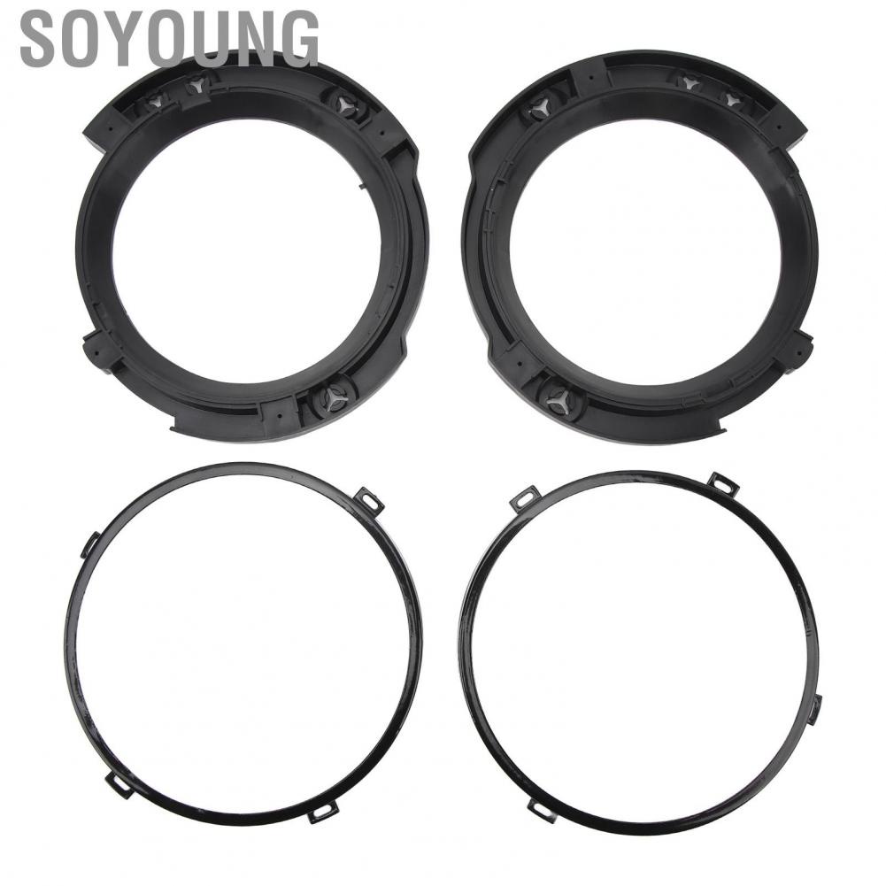Soyoung Car Headlamp Mounting Bracket Ring Trim Headlight Stable 7 Inch for Wrangler JK 2007 To 2018