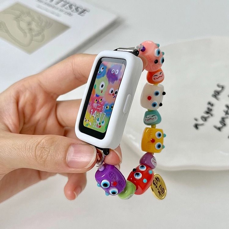 Dây Đeo Thay Thế Chất Liệu Silicon Hình Quái Vật Cho Huawei Band 8 7 6 Huawei Band8