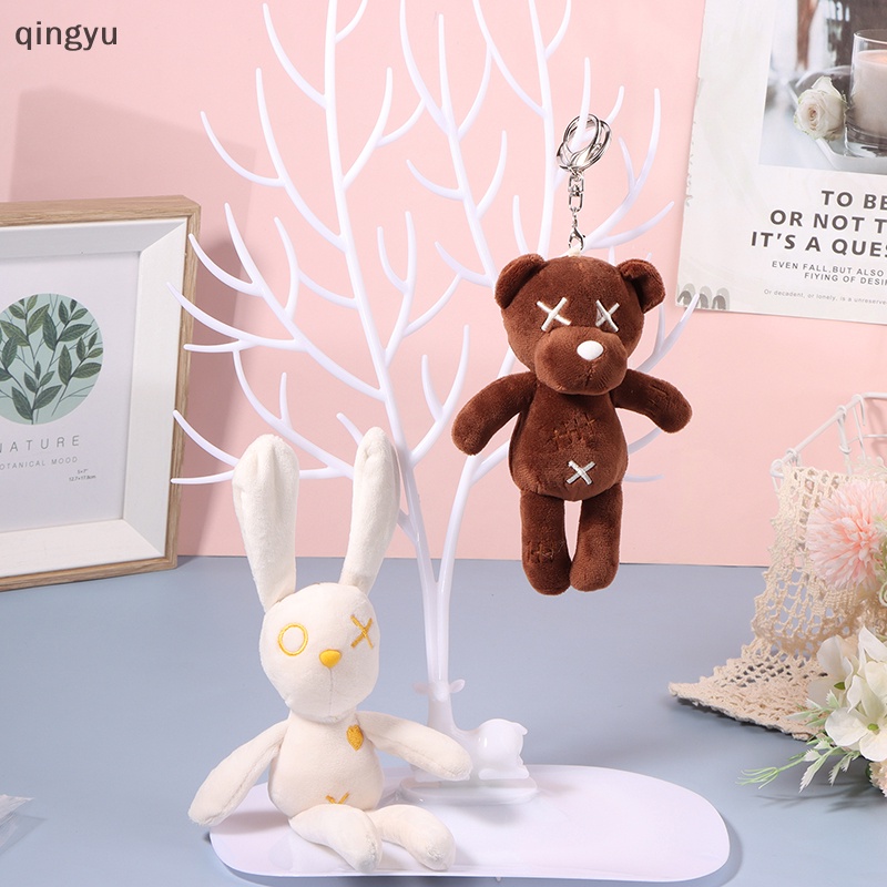 Móc Khóa Thỏ Nhồi Bông Hoạt Hình Đáng Yêu Dành Cho Bé Gái