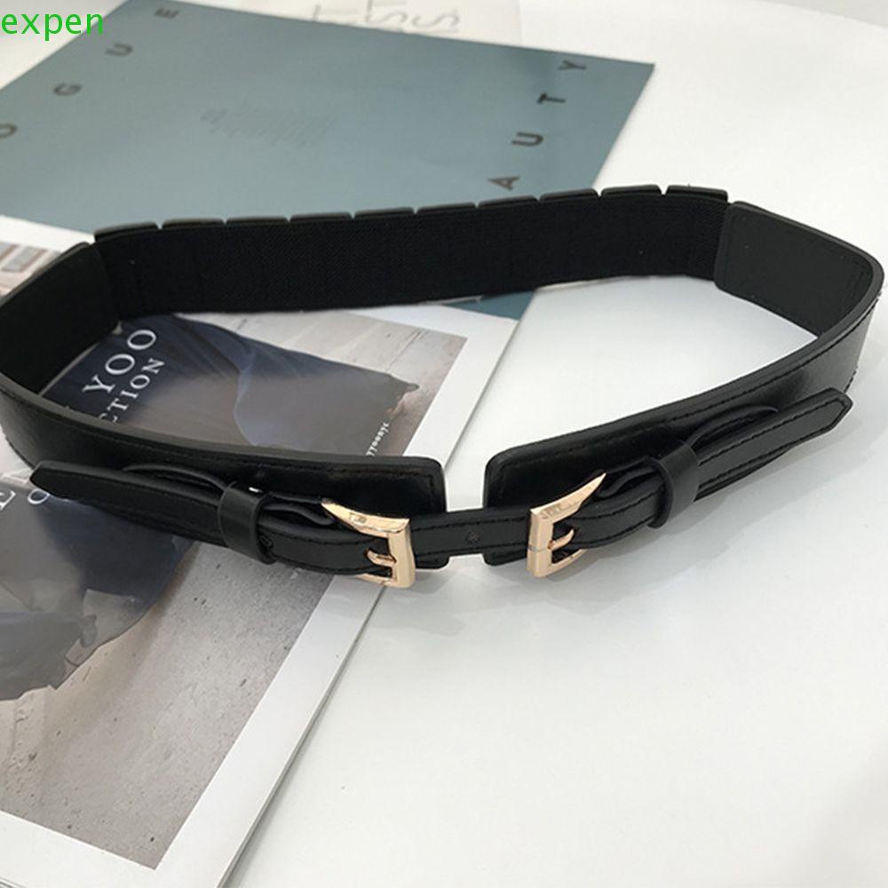 Thắt Lưng Màu Trơn Khóa Kim Loại Đơn Giản Thời Trang Cho Nữ