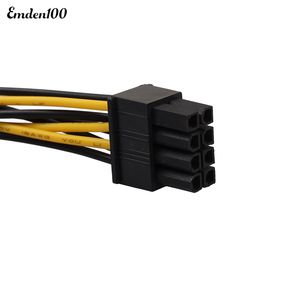 Dây Cáp Thẻ Đồ Họa PCIE Sang Dual Molex 18cm 8 Pin (6 + 2)