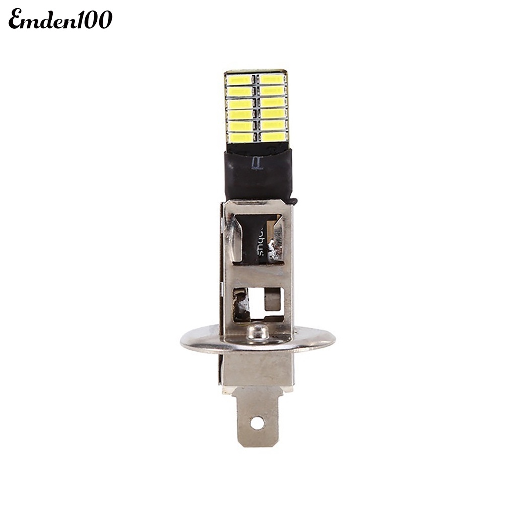 Đèn Pha Chống Sương Mù Ánh Sáng Trắng 6500K 12V HID Xenon 24-SMD H1 Cho Xe Hơi