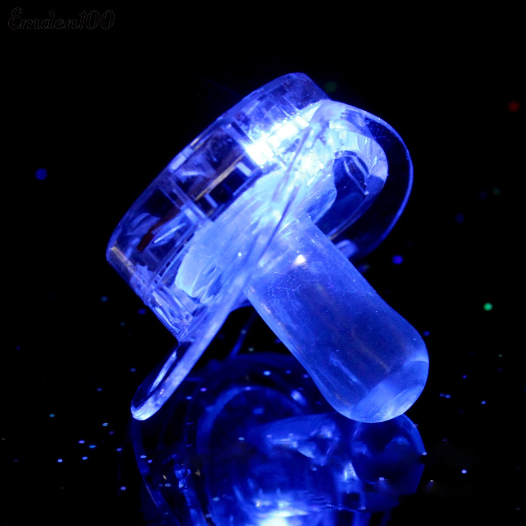 Đồ Chơi Vòng Mềm Phát Sáng Công Tắc Bên Hông Dạ Quang Giải Trí Lưỡi Lõm Đầu Đèn Nhấp Nháy Mini Phụ Kiện Lễ Hội