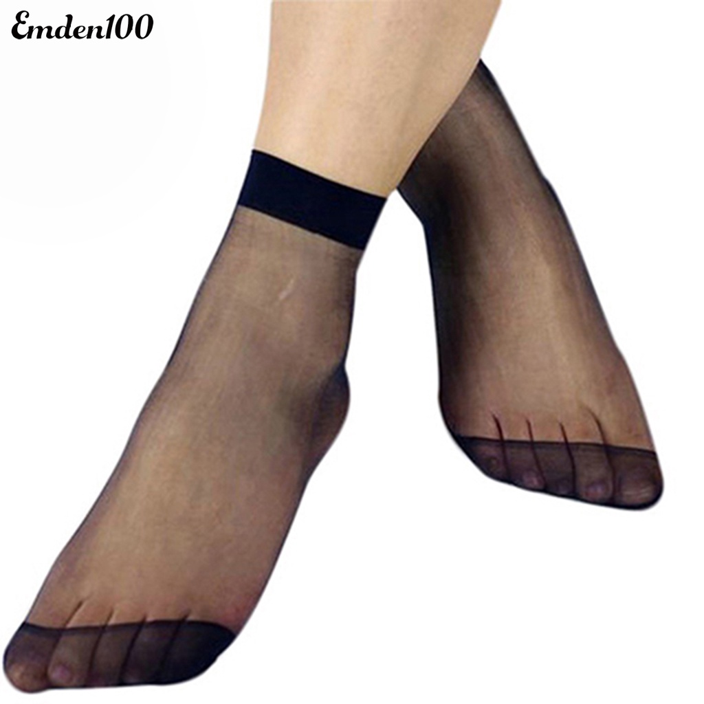 Set 10 Đôi Tất Co Giãn Thoáng Khí Gợi Cảm Cho Nữ