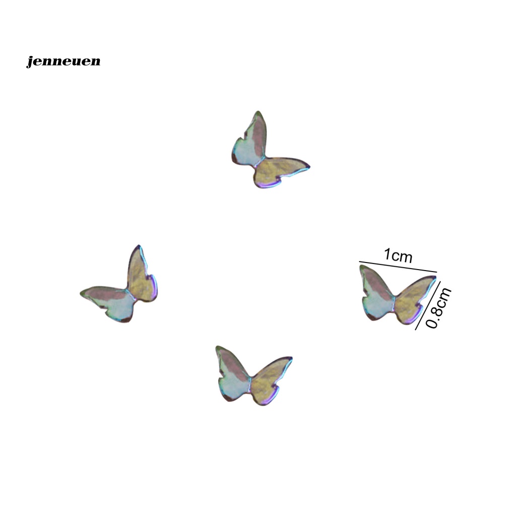 Set 30 Phụ Kiện Trang Trí Móng Tay Nghệ Thuật Hình Bướm Dễ Sử Dụng