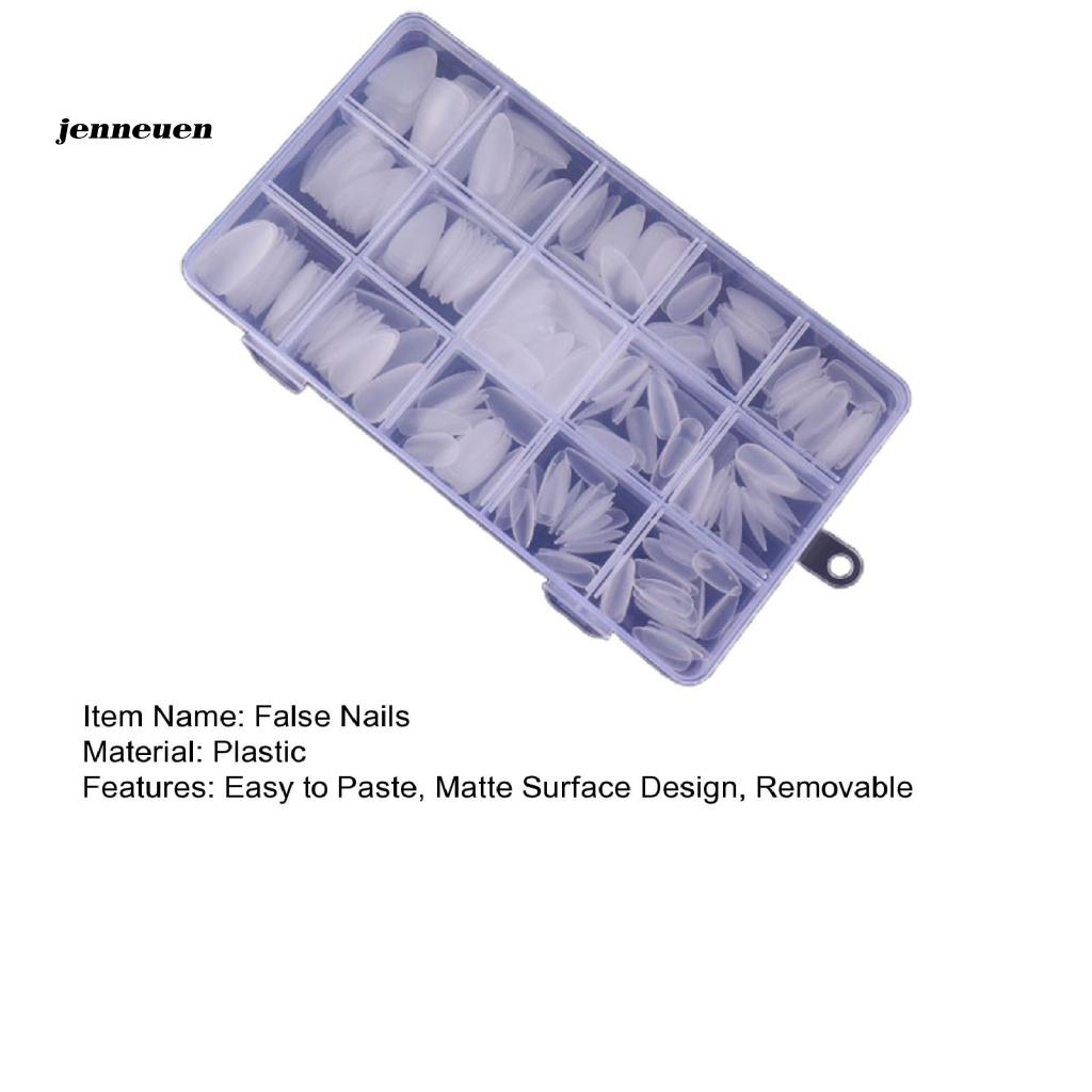 Bộ 300 Móng Tay Giả 15 Ngăn Dạng Nhấn Tiện Dụng