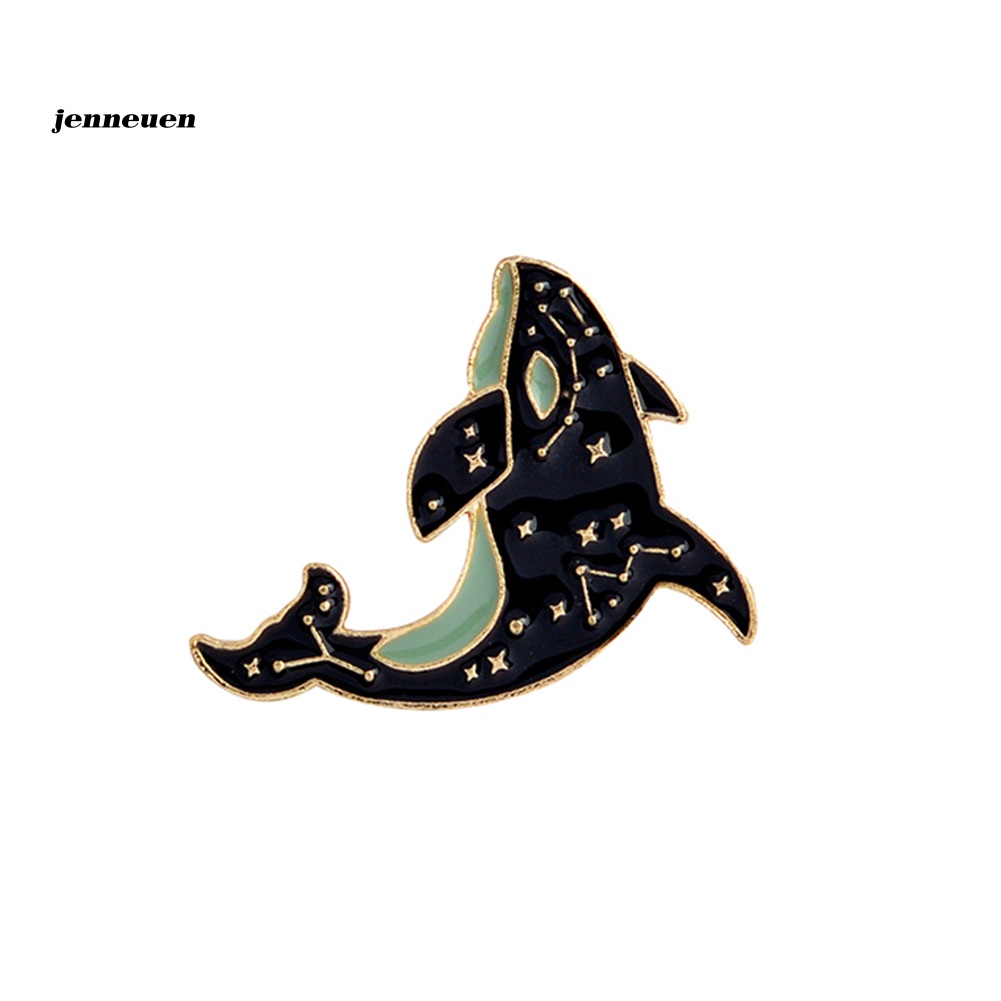 Trâm Cài Áo Hình Cá Voi Bằng Tráng Men Thời Trang Unisex