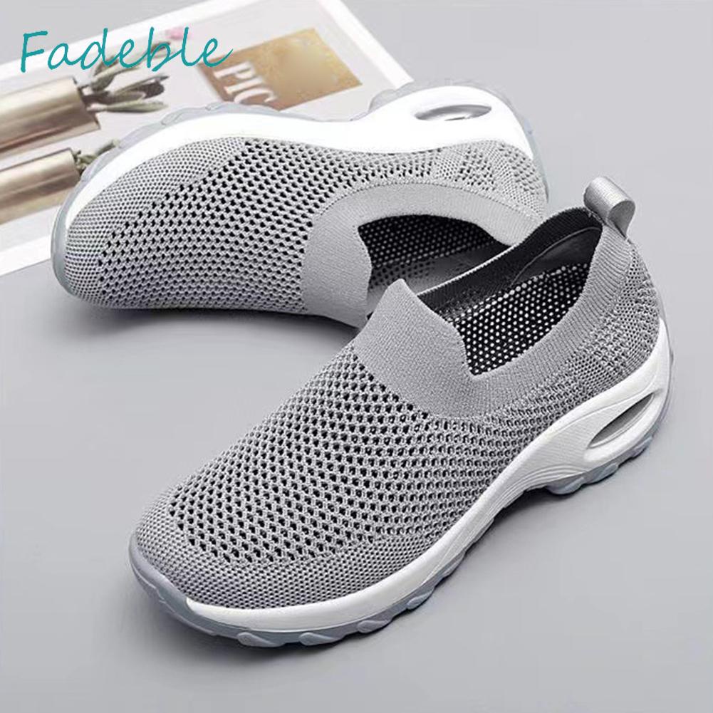 Giày Thể Thao Đế Chống Sốc Trọng Lượng Nhẹ Thoáng Khí Thời Trang Mùa Hè Dành Cho