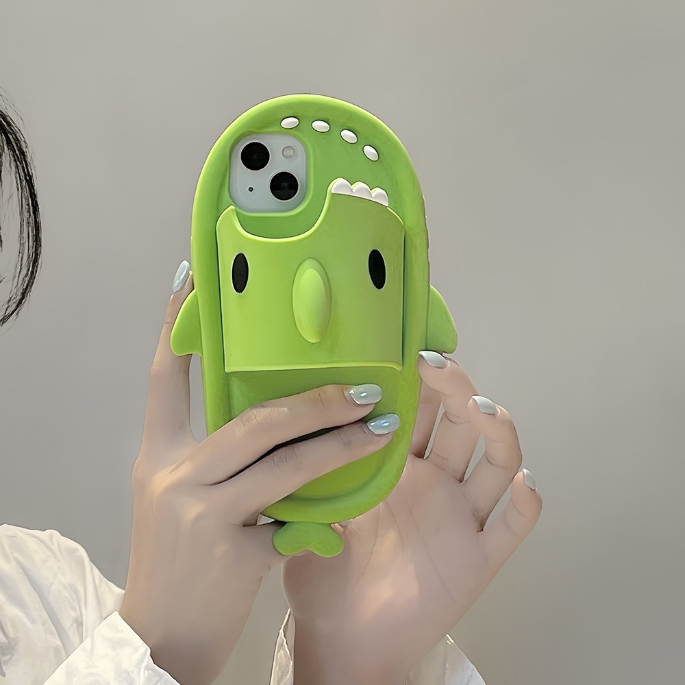 Leading The TrendỐp Điện Thoại Chống Sốc Chống Bụi Hình Dép Hình Cá Mập Dễ Thương Cho Iphone 11 13 Pro Max Sweet IP 12 14 Pro Max