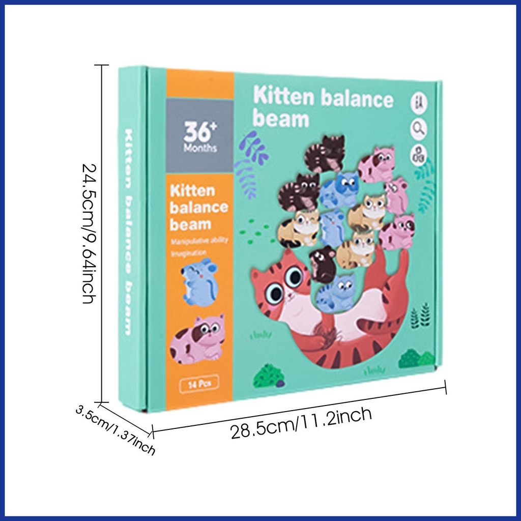 Bộ Trò Chơi Xếp Chồng Cân Bằng Hình Động Vật Vui Nhộn Cho Bé