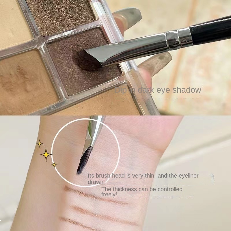 Cọ Kẻ Mắt Đầu Phẳng Chuyên Dụng Cho Trang Điểm