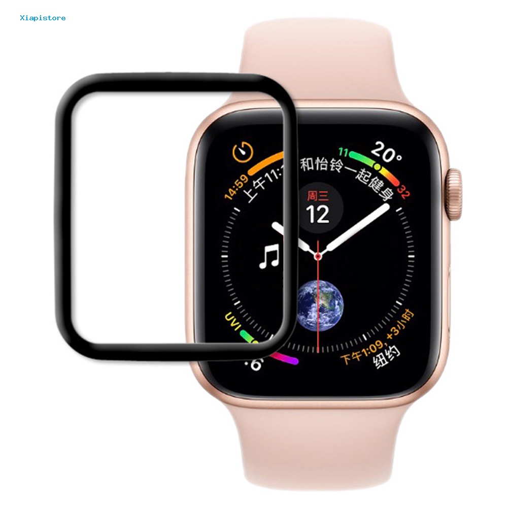 Kính Cường Lực Cong 3D Bảo Vệ Mặt Đồng Hồ Thông Minh Apple Watch 38 / 40 / 42 / 44mm