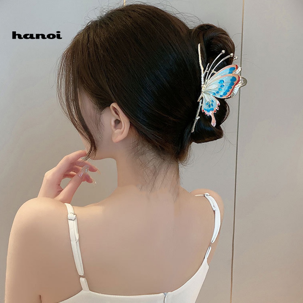 Kẹp Tóc Càng Cua Co Giãn Chống Trượt Ba Chiều Nhiều Màu Sắc Tươi Tắn Và Nghệ Thuật Có Răng Cưa Phù Hợp Cho Nữ