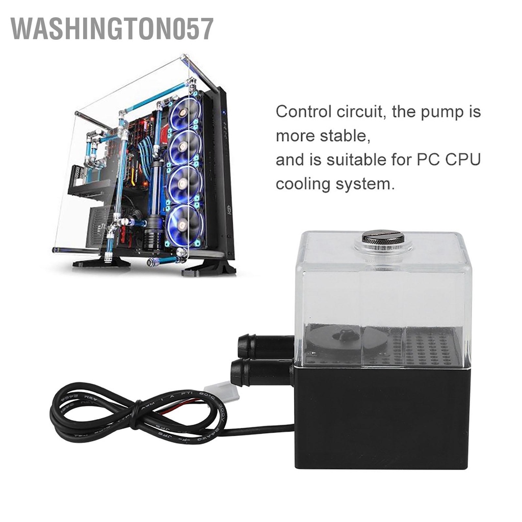 Washington057 Bộ Máy Bơm Nước Siêu Yên Tĩnh Cho CPU PC Hệ Thống Làm Mát Bằng Chất Lỏng Phụ Kiện Tính