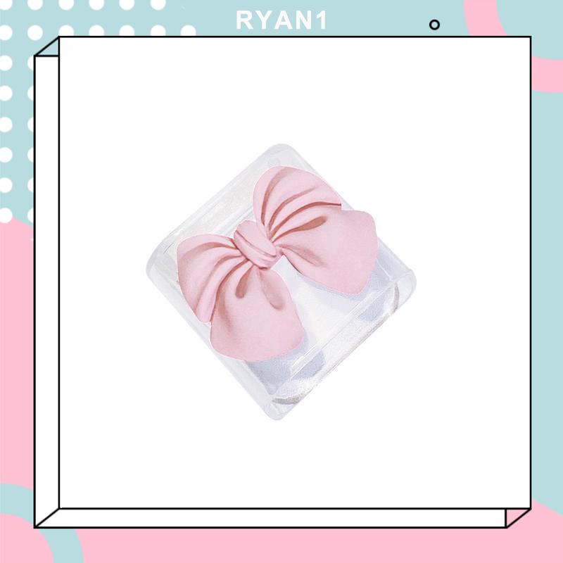 Vỏ Bọc Bảo Vệ Cáp sạc Apple 18 / 20W Hình Nơ Mặt Cười Màu Hồng / Tím Dễ Thương-RN