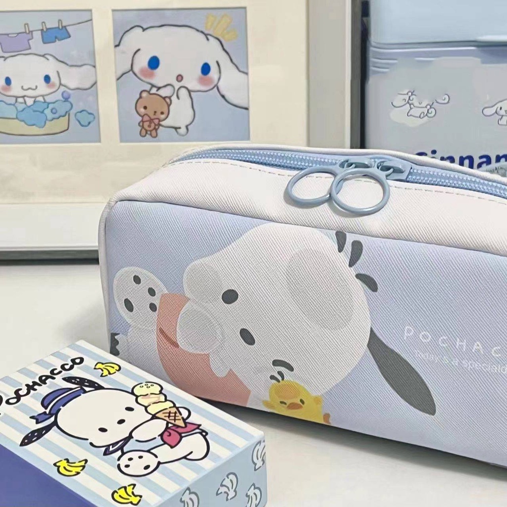 Túi Đựng Bút Chì Đa Năng In Hình Sanrio Pochacco Dễ Thương SQ3