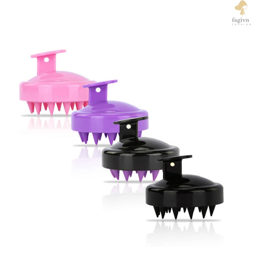 Bàn Chải Massage Da Đầu Bằng Silicone Mềm Mại Tiện Dụng