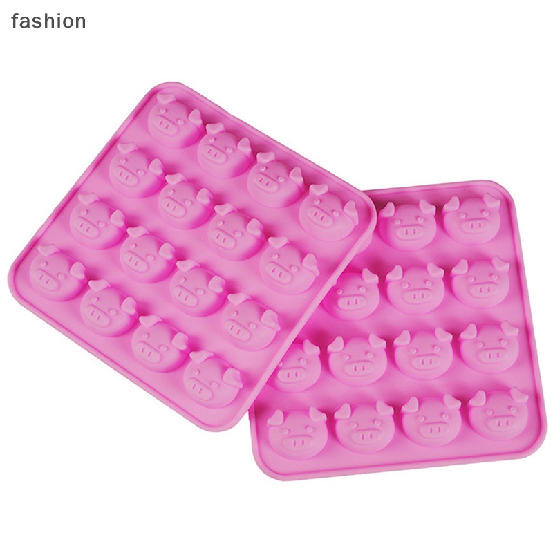 Khuôn Silicon Làm Đá / Chocolate Hình Chú Heo Đáng Yêu