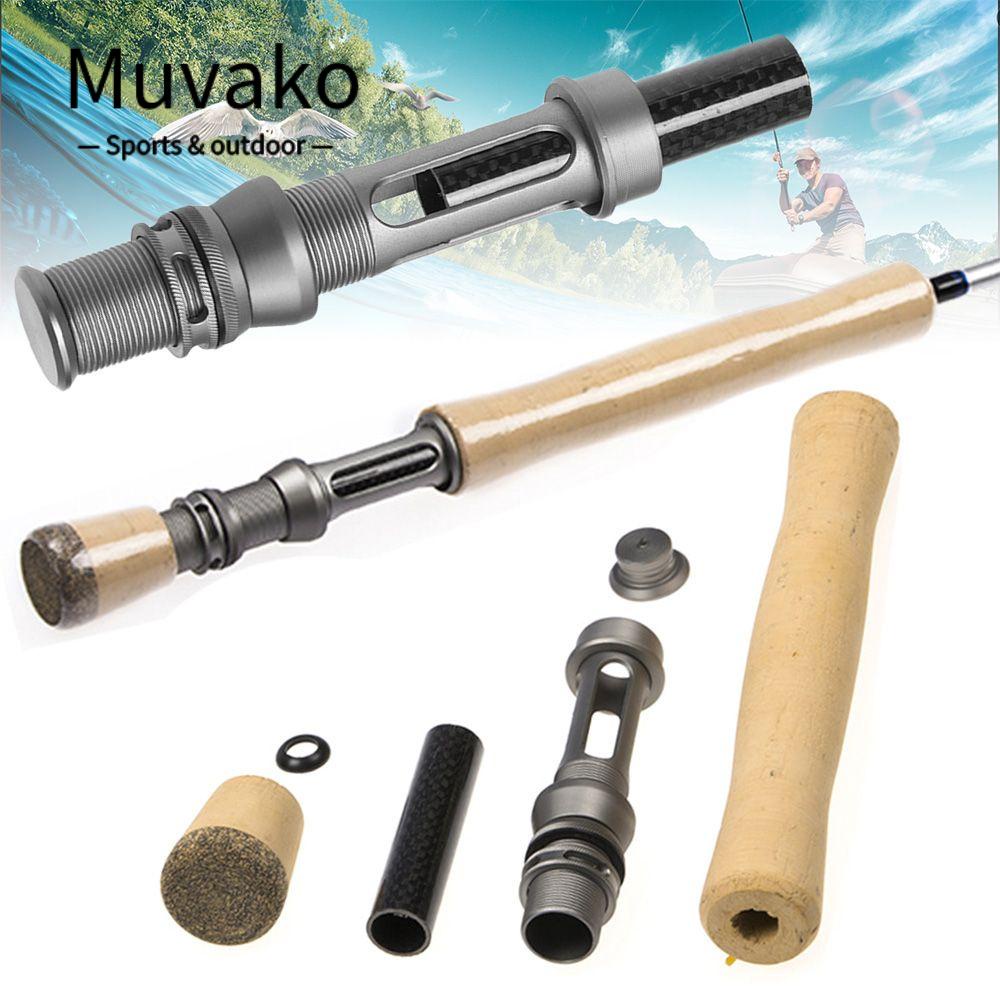 1 Bộ Tay Cầm Cần Câu Cá MUVAKO Bằng Bạc