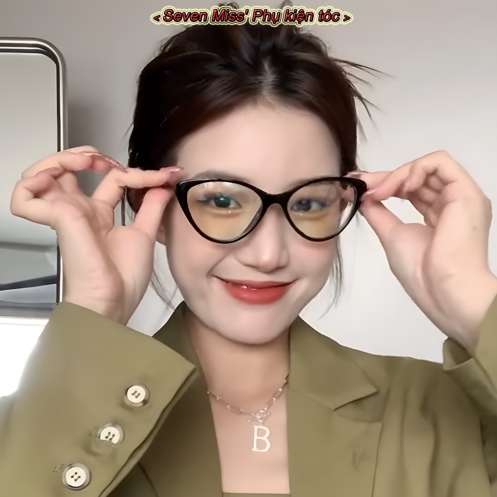 SevenMiss Mắt Kính Chống Nắng Sáng Xanh Thời Trang Dành Cho Nữ