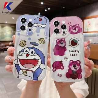 Ốp Điện Thoại Viền Cong Hình Doraemon / Dâu Tây 3D Cho IPhone XR 11 12 13 14 PRO MAX 6 7 6S 8 14 Plus X XS MAX 11 12 13 Se 2020 6SPlus 7Plus 6Plus 8Plus 14Plus XSMAX