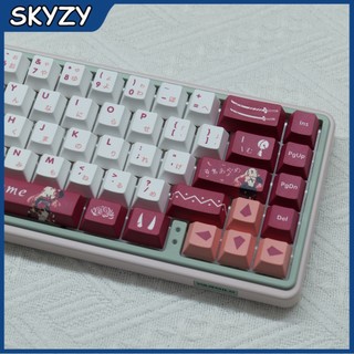Nakiri Ayame Keycaps Cherry Profile Anime PBT Dye Sub Bàn Phím Cơ Keycaps