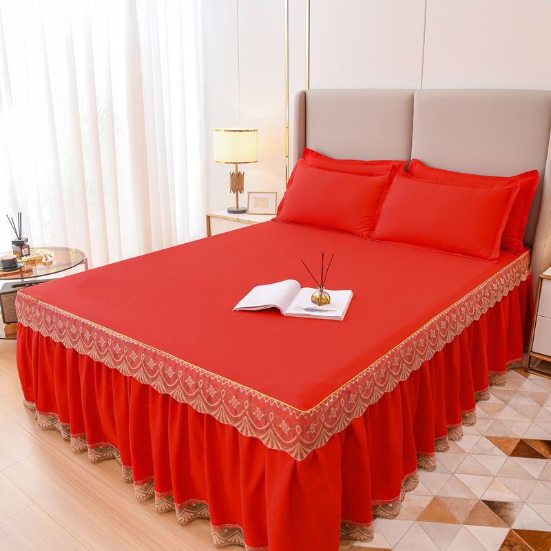 Bộ Ga Trải Giường + Vỏ Gối Đơn / Đôi Chống Trượt Xinh Xắn