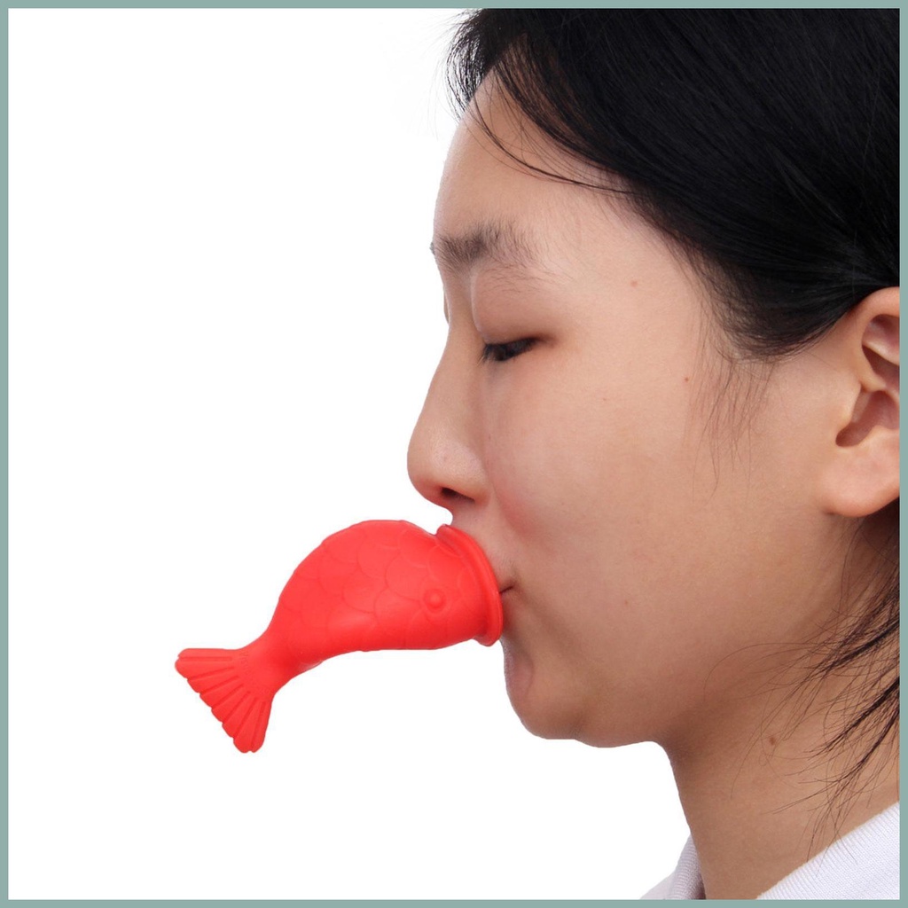 Dụng Cụ Bơm Môi Bằng Silicon Mềm Tự Nhiên Hình Con Cá